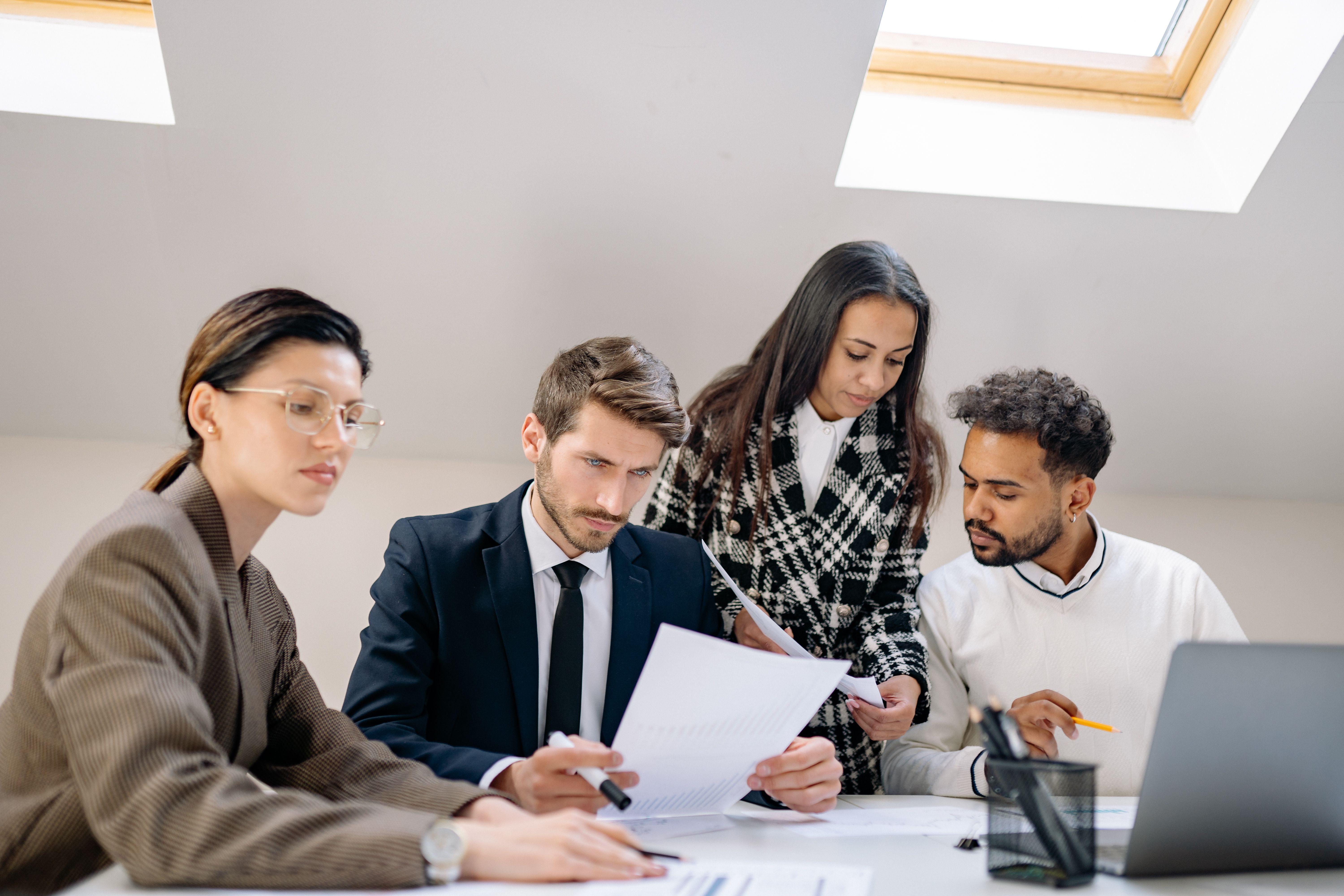 HR Team Reviewing Documents